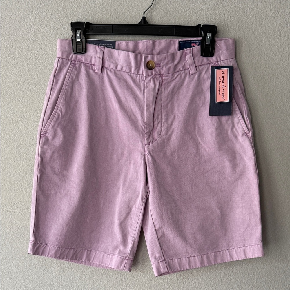 Vineyard Vines Lavender Men's Flat Front 9” Shorts